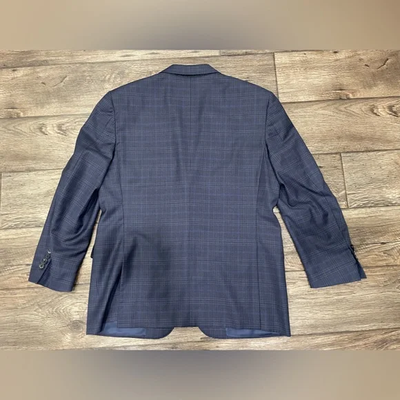 Canali Blazer Suit Jacket Sz 40R Plaid‎ Wool Dual Vent 2 Button #2 - Picture 14 of 14